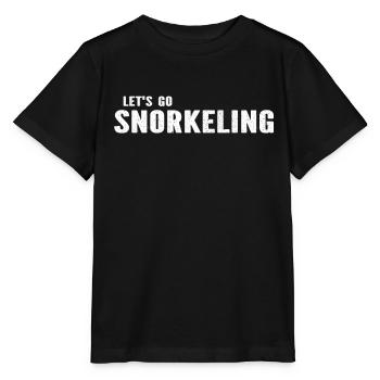 Snorkeler Snorkeling - Let's Go Snorkeling - Stanley/Stella MINI CREATOR Kids’ T-Shirt - black - Front - Mikhail (115cm)