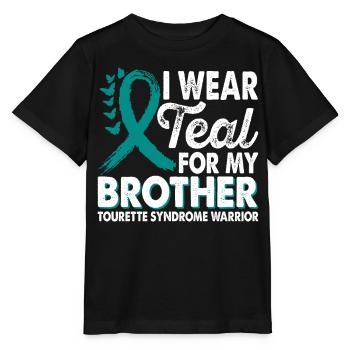 Wear teal for Month of Consciousness - Stanley/Stella MINI CREATOR Kids’ T-Shirt - black - Front - Mikhail (115cm)