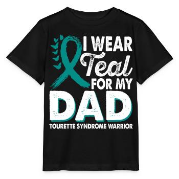 Wear teal for Month of Consciousness - Stanley/Stella MINI CREATOR Kids’ T-Shirt - black - Front - Mikhail (115cm)
