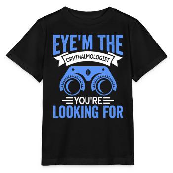 Eye’m Ophtalmologiste Opticien Ophtalmologie - T-shirt bio MINI CREATOR Stanley/Stella Enfant - noir - Devant - Mikhail (115cm)