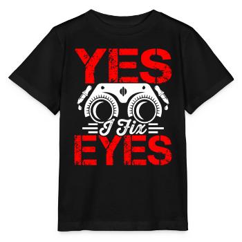 Ophtalmologiste I Fix Eyes Opticien - T-shirt bio MINI CREATOR Stanley/Stella Enfant - noir - Devant - Mikhail (115cm)