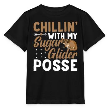Chilling with Sugar Glider-owner Sugar Gliders - Stanley/Stella MINI CREATOR Kids’ T-Shirt - black - Front - Mikhail (115cm)