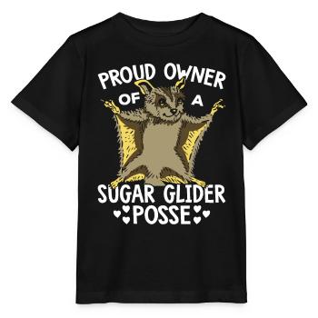 Proud Owner of Sugar Glider Owner Sugar - Stanley/Stella MINI CREATOR Kids’ T-Shirt - black - Front - Mikhail (115cm)