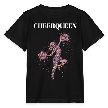 Cheerqueen Cheerleading Cheerleader Dancer - Stanley/Stella MINI CREATOR Kids’ T-Shirt - black - Front - Mikhail (115cm)
