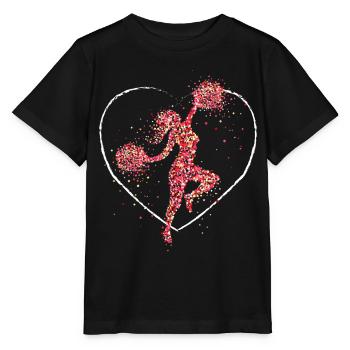 Cheerleader Cheerleaderin Cheerleading Gymanstik - Stanley/Stella MINI CREATOR Kids’ T-Shirt - black - Front - Mikhail (115cm)