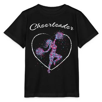 Cheerleader Cheerleading Meisterschaft Wettbewerb - Stanley/Stella Kinder T-Shirt MINI CREATOR  - Schwarz - Vorne - Mikhail (115cm)