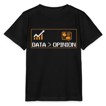 Statistik Datenanalyse Beruf Statistiker - Stanley/Stella Kinder T-Shirt MINI CREATOR  - Schwarz - Vorne - Mikhail (115cm)
