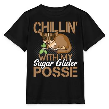 Chilling With Sugar Glider Owner Sugar Gliders - Stanley/Stella MINI CREATOR Kids’ T-Shirt - black - Front - Mikhail (115cm)
