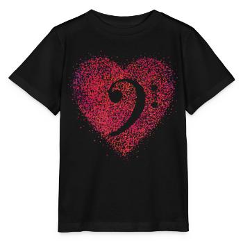 Bass clef clef bass singer cello - Stanley/Stella MINI CREATOR Kids’ T-Shirt - black - Front - Mikhail (115cm)