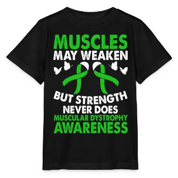 Muscular Dystrophy Awareness Month - Stanley/Stella MINI CREATOR Kids’ T-Shirt - black - Front - Mikhail (115cm)