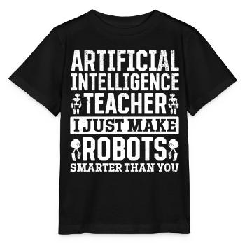 Professeur d’intelligence artificielle - T-shirt bio MINI CREATOR Stanley/Stella Enfant - noir - Devant - Mikhail (115cm)