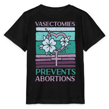 Feminist Vasectomies Prevents - Stanley/Stella MINI CREATOR Kids’ T-Shirt - black - Front - Mikhail (115cm)