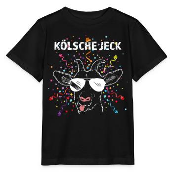Kölsche Jeck Karneval Fasching Konfetti Colonia - Stanley/Stella Kinder T-Shirt MINI CREATOR  - Schwarz - Vorne - Mikhail (115cm)