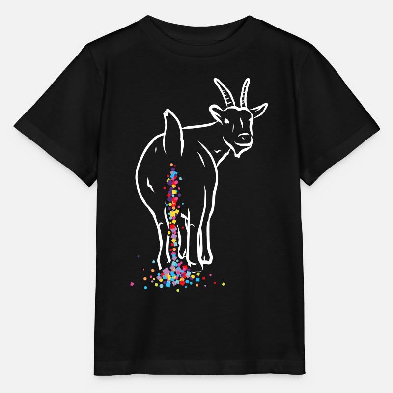 Confettis Carnaval Carnaval Chèvre Remplacement de costume - T-shirt bio MINI CREATOR Stanley/Stella Enfant - noir