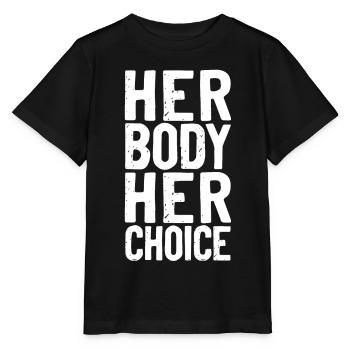Feminist Her Body Her Choice - Stanley/Stella MINI CREATOR Kids’ T-Shirt - black - Front - Mikhail (115cm)