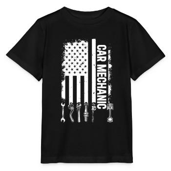 Mécanicien automobile Mécanicien automobile Mécanicien automobile US Flag Auto Mech - T-shirt bio MINI CREATOR Stanley/Stella Enfant - noir - Devant - Mikhail (115cm)