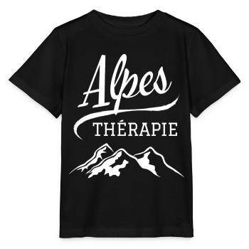 ALPES THERAPIE - T-shirt bio MINI CREATOR Stanley/Stella Enfant - noir - Devant - Mikhail (115cm)