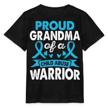Oma Des Kindesmissbrauchskriegers Monat Des - Stanley/Stella Kinder T-Shirt MINI CREATOR  - Schwarz - Vorne - Mikhail (115cm)
