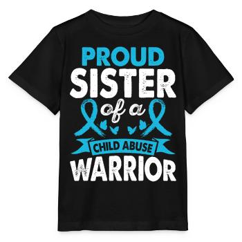 Schwester Des Kindesmissbrauchs Kriegerin Monat - Stanley/Stella Kinder T-Shirt MINI CREATOR  - Schwarz - Vorne - Mikhail (115cm)