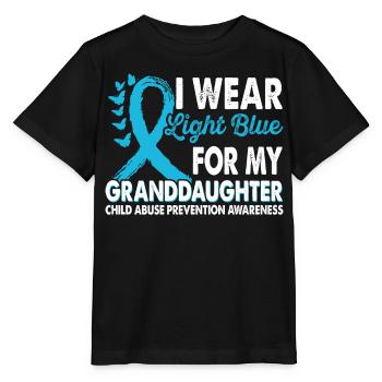 Tragen Sie Hellblau Für Das Bewusstsein Der - Stanley/Stella Kinder T-Shirt MINI CREATOR  - Schwarz - Vorne - Mikhail (115cm)