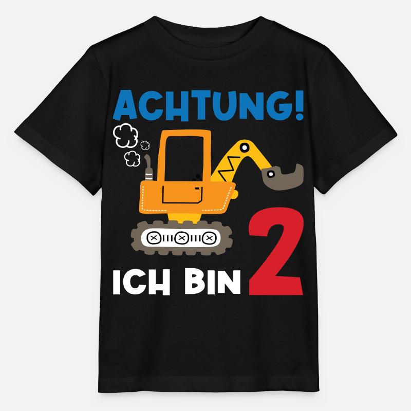 Achtung Ich bin Zwei - Stanley/Stella Kinder T-Shirt MINI CREATOR  - Schwarz