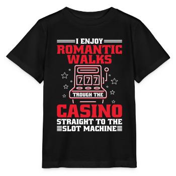 Spielautomat Roulette Wetten Casino Glücksspiel - Stanley/Stella Kinder T-Shirt MINI CREATOR  - Schwarz - Vorne - Mikhail (115cm)