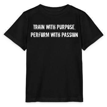 Fitness - Train with purpose, perform with - Stanley/Stella MINI CREATOR Kids’ T-Shirt - black - Front - Mikhail (115cm)