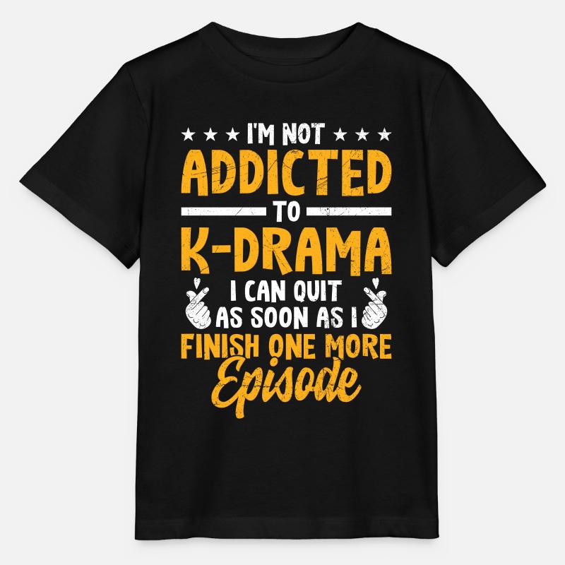 K-drama Lover Corée du Sud Drame coréen - T-shirt bio MINI CREATOR Stanley/Stella Enfant - noir