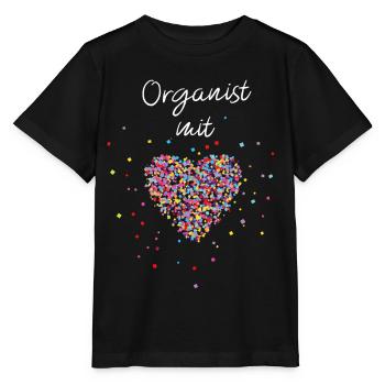 Organist mit Herz Orgel Musiklehrer Musikschule - Stanley/Stella Kinder T-Shirt MINI CREATOR  - Schwarz - Vorne - Mikhail (115cm)