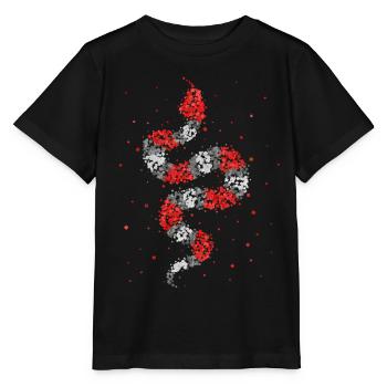 Milk Snake, Snake, Snake, Reptile, Terrarium - Stanley/Stella MINI CREATOR Kids’ T-Shirt - black - Front - Mikhail (115cm)