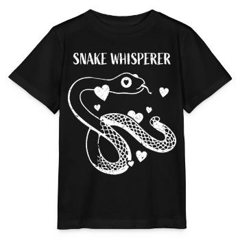 Snake Whisperer Schlangen Haustier Terrarium - Stanley/Stella Kinder T-Shirt MINI CREATOR  - Schwarz - Vorne - Mikhail (115cm)