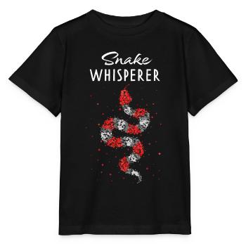 Serpent Chuchoteur Serpent Chuchoteur Serpent de lait - T-shirt bio MINI CREATOR Stanley/Stella Enfant - noir - Devant - Mikhail (115cm)