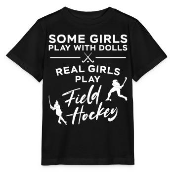 Field Hockey Some Girls Play With - Stanley/Stella MINI CREATOR Kids’ T-Shirt - black - Front - Mikhail (115cm)