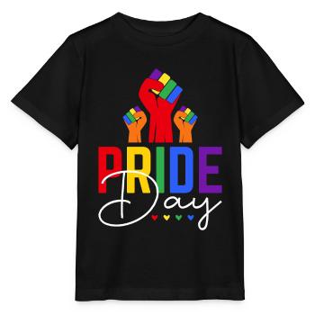 Pride Gay Sexual Diversity Gay Pride - Stanley/Stella MINI CREATOR Kids’ T-Shirt - black - Front - Mikhail (115cm)