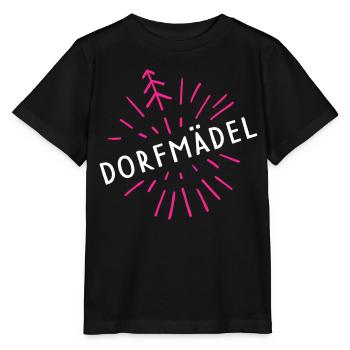 Dorfmädel Dorfmädchen Dorfleben Landleben Dorffest - Stanley/Stella Kinder T-Shirt MINI CREATOR  - Schwarz - Vorne - Mikhail (115cm)