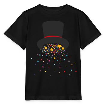 Chapeau de sorcier Illusionniste Spectacle de magie Magicien de scène - T-shirt bio MINI CREATOR Stanley/Stella Enfant - noir - Devant - Mikhail (115cm)