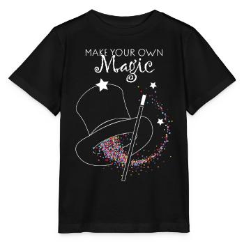 Sorcier Chapeau Tricksters Magicien Spectacle de magie - T-shirt bio MINI CREATOR Stanley/Stella Enfant - noir - Devant - Mikhail (115cm)