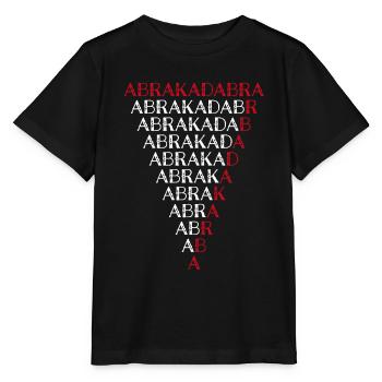 Abracadabra Illusionniste Hobby Magicien Tour de Magie - T-shirt bio MINI CREATOR Stanley/Stella Enfant - noir - Devant - Mikhail (115cm)