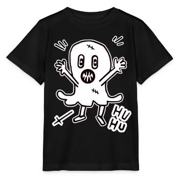 Halloween Geist Gespenst Mitternacht gruselig Kind - Stanley/Stella Kinder T-Shirt MINI CREATOR  - Schwarz - Vorne - Mikhail (115cm)