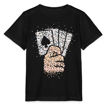 Tricksters, Tours de cartes, Magiciens de scène, Magiciens - T-shirt bio MINI CREATOR Stanley/Stella Enfant - noir - Devant - Mikhail (115cm)