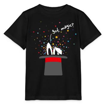 Got Magic Magic Magic Hat Bunny Illusionniste Magicien de scène - T-shirt bio MINI CREATOR Stanley/Stella Enfant - noir - Devant - Mikhail (115cm)