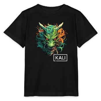 Kali Linux Dragon Design for Modern Penetration - Stanley/Stella MINI CREATOR Kids’ T-Shirt - black - Front - Mikhail (115cm)