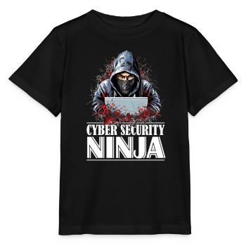 Ethical Hacker Pride: Cyber Security Ninja - Stanley/Stella MINI CREATOR Kids’ T-Shirt - black - Front - Mikhail (115cm)