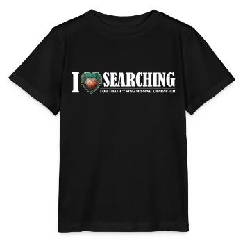 I Love Searching The Quest for the Elusive - Stanley/Stella MINI CREATOR Kids’ T-Shirt - black - Front - Mikhail (115cm)