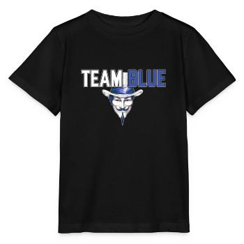 Team Blue Hackathon White Hat Hacker's Pride - Stanley/Stella MINI CREATOR Kids’ T-Shirt - black - Front - Mikhail (115cm)