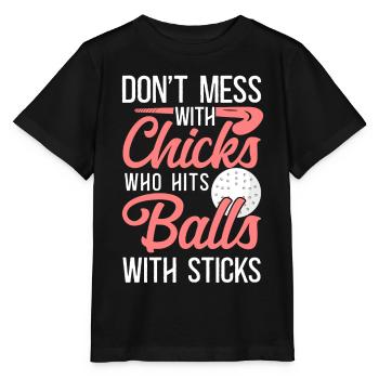Hockey sur gazon Adulte Humour Ne pas - T-shirt bio MINI CREATOR Stanley/Stella Enfant - noir - Devant - Mikhail (115cm)