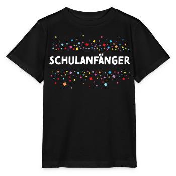 Schulanfänger Schulanfang Schulkind Schultag - Stanley/Stella Kinder T-Shirt MINI CREATOR  - Schwarz - Vorne - Mikhail (115cm)