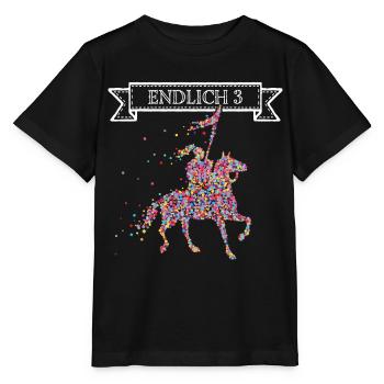Endlich 3 drei Ritter Ritterrüstung Mittelalter - Stanley/Stella Kinder T-Shirt MINI CREATOR  - Schwarz - Vorne - Mikhail (115cm)