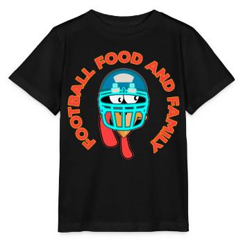 Football Nourriture Et Famille Thanksgiving Pour Les Familles - T-shirt bio MINI CREATOR Stanley/Stella Enfant - noir - Devant - Mikhail (115cm)