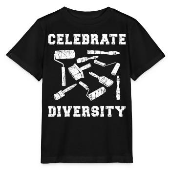 House Painter Decorator Paint - Stanley/Stella Kinder T-Shirt MINI CREATOR  - Schwarz - Vorne - Mikhail (115cm)